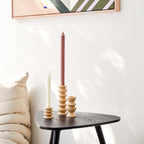 Totem Wooden Candle Holder - Medium Nº 3