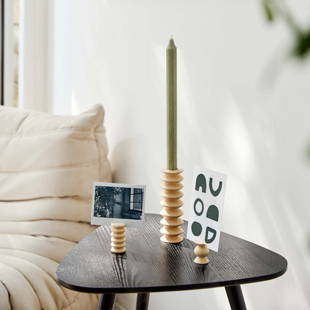 Totem Wooden Candle Holder - Tall Nº 2