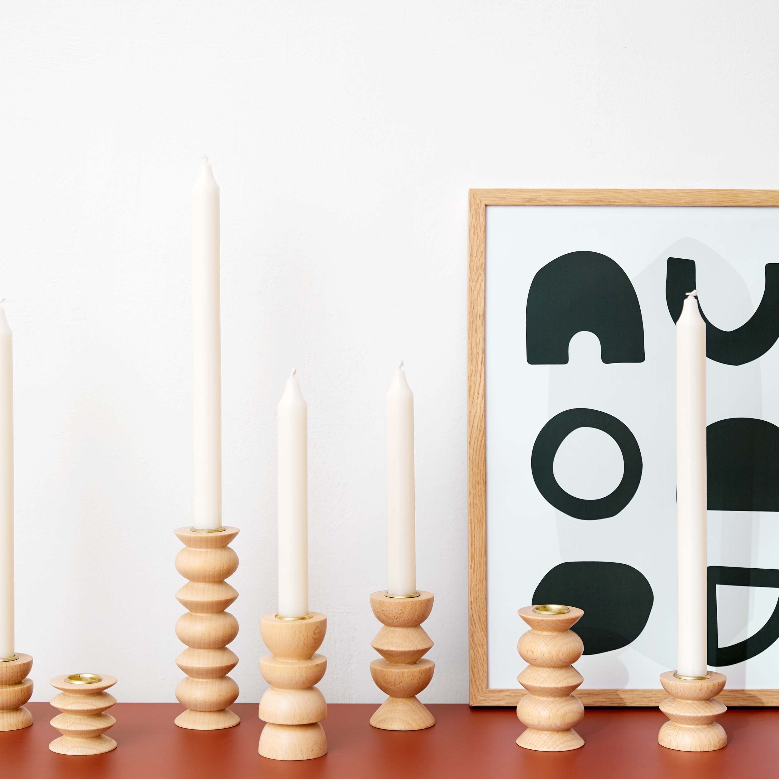 Totem Wooden Candle Holder - Medium Nº 4