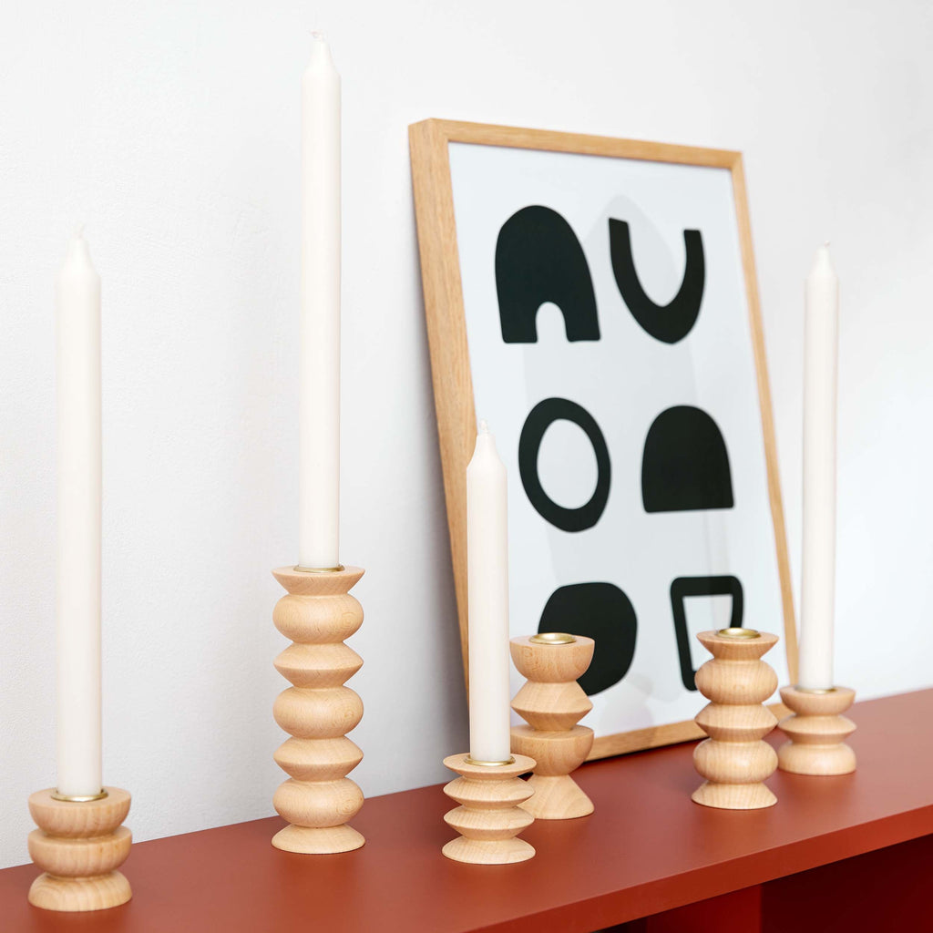 Totem Wooden Candle Holder - Short Nº 2