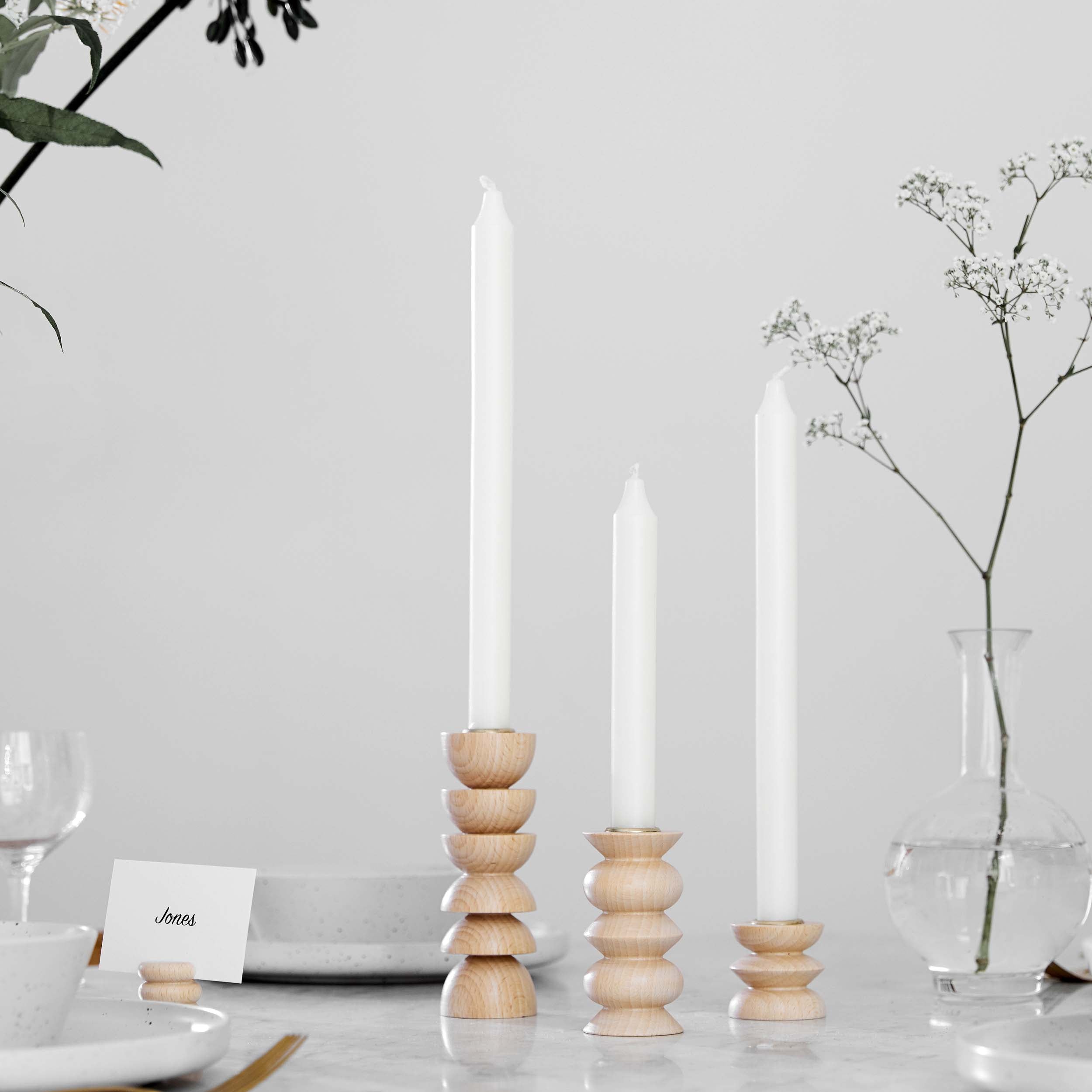 Chandelier Totem en Bois - Grand N° 4