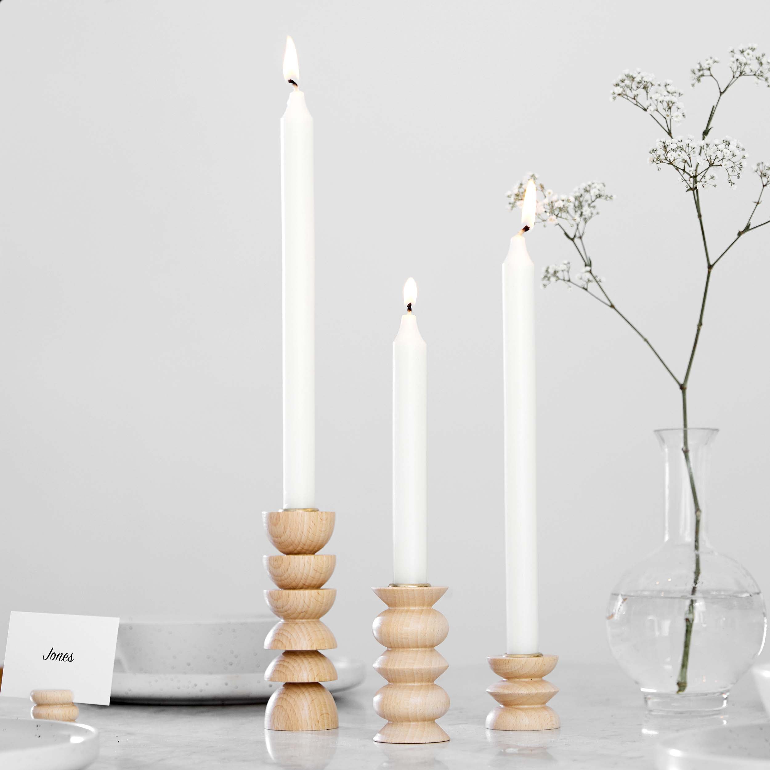 Totem Wooden Candle Holder - Medium Nº 5
