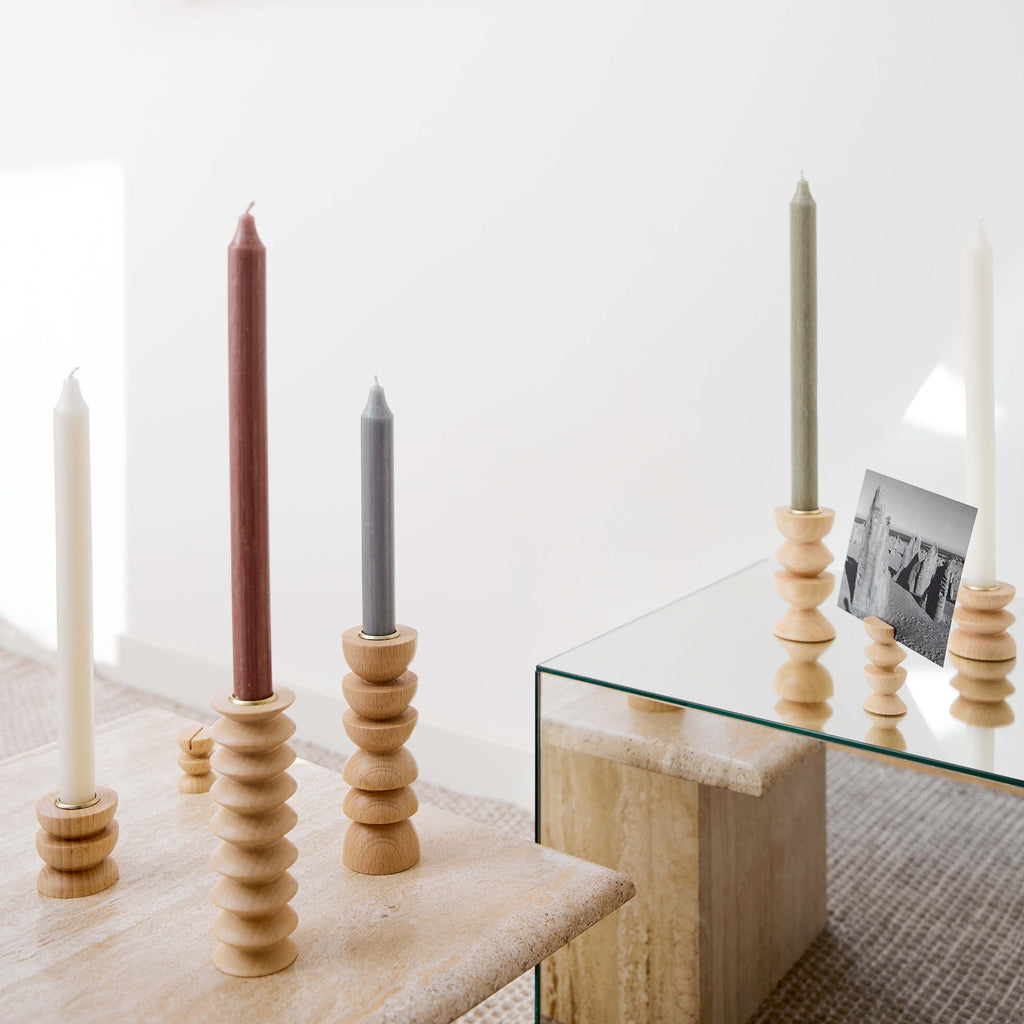 Chandelier Totem en Bois - Grand N° 4