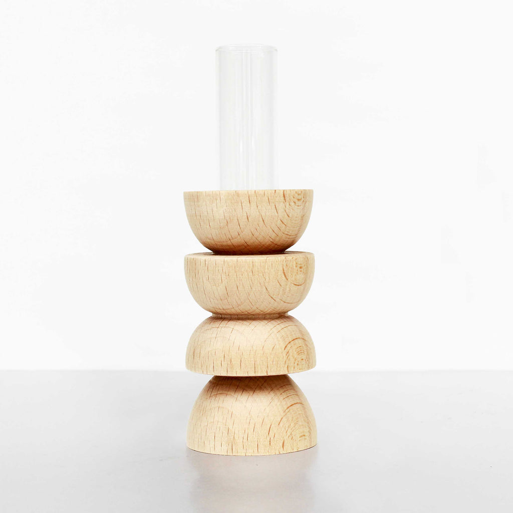 Vase Totem en bois - Moyen Nº 4