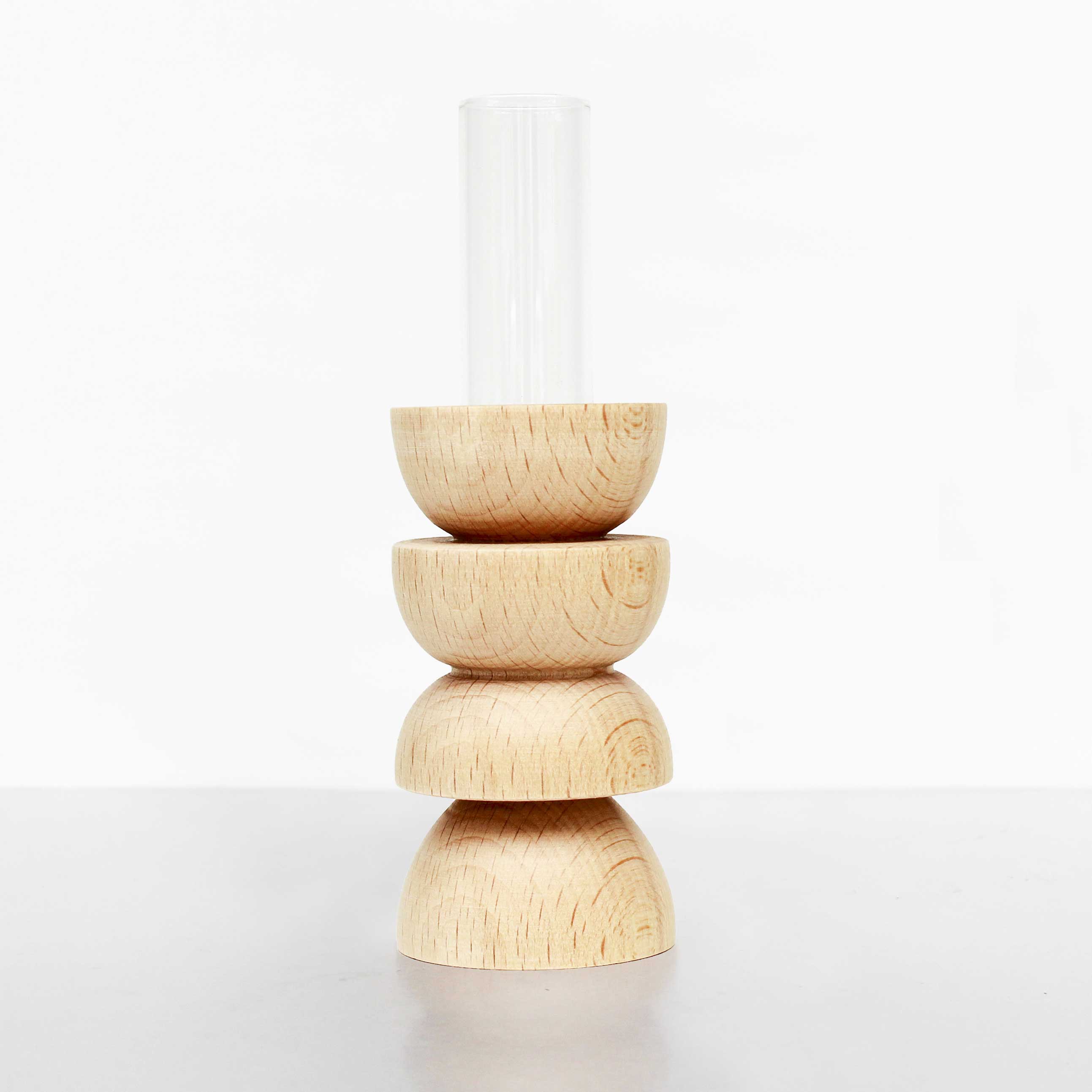 Vase Totem en bois - Moyen Nº 4