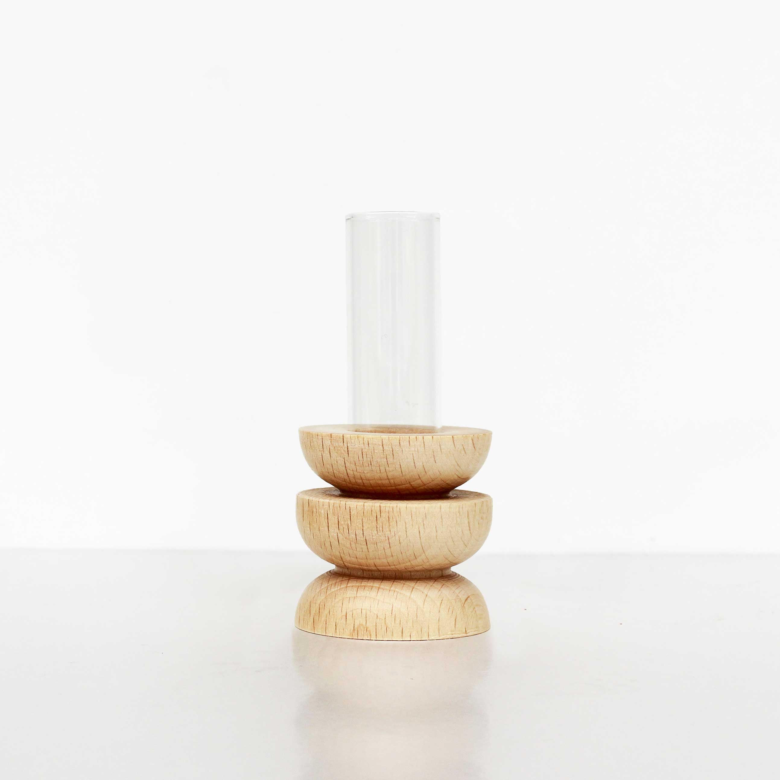 Totem Wooden Vase - Short Nº 4